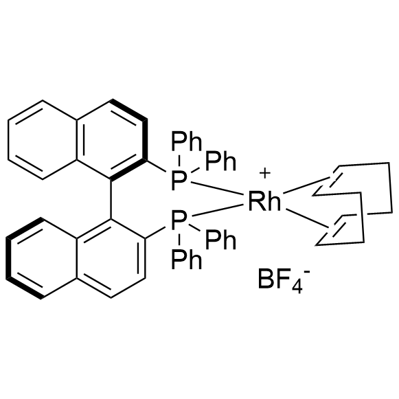 [(R)-(+)-2,2′-Bis(diphenylphosphino)-1,1′-binaphthyl](1,5-cyclooctadiene)rhodium(I) tetrafluoroborate, Rh(COD)(R-binap)BF4